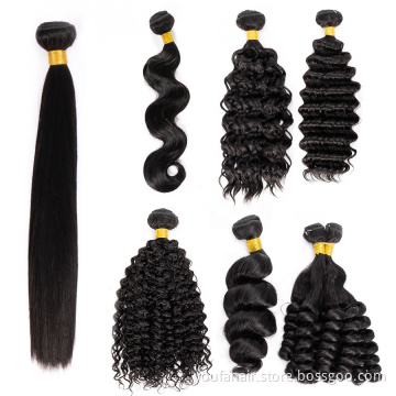 Free Sample 100% Mink Brazilian Virgin Loose Deep Wave Human Hair Bundles With Natural Color Remy Cuticle Aligned Hair Closure